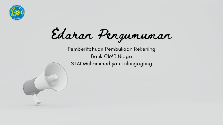 Pemberitahuan Pembukaan Rekening Bank CIMB Niaga STAIMTA