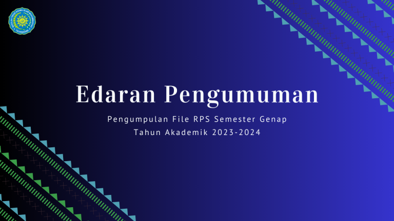 Pengumpulan File RPS Semester Genap TA 2023-2024