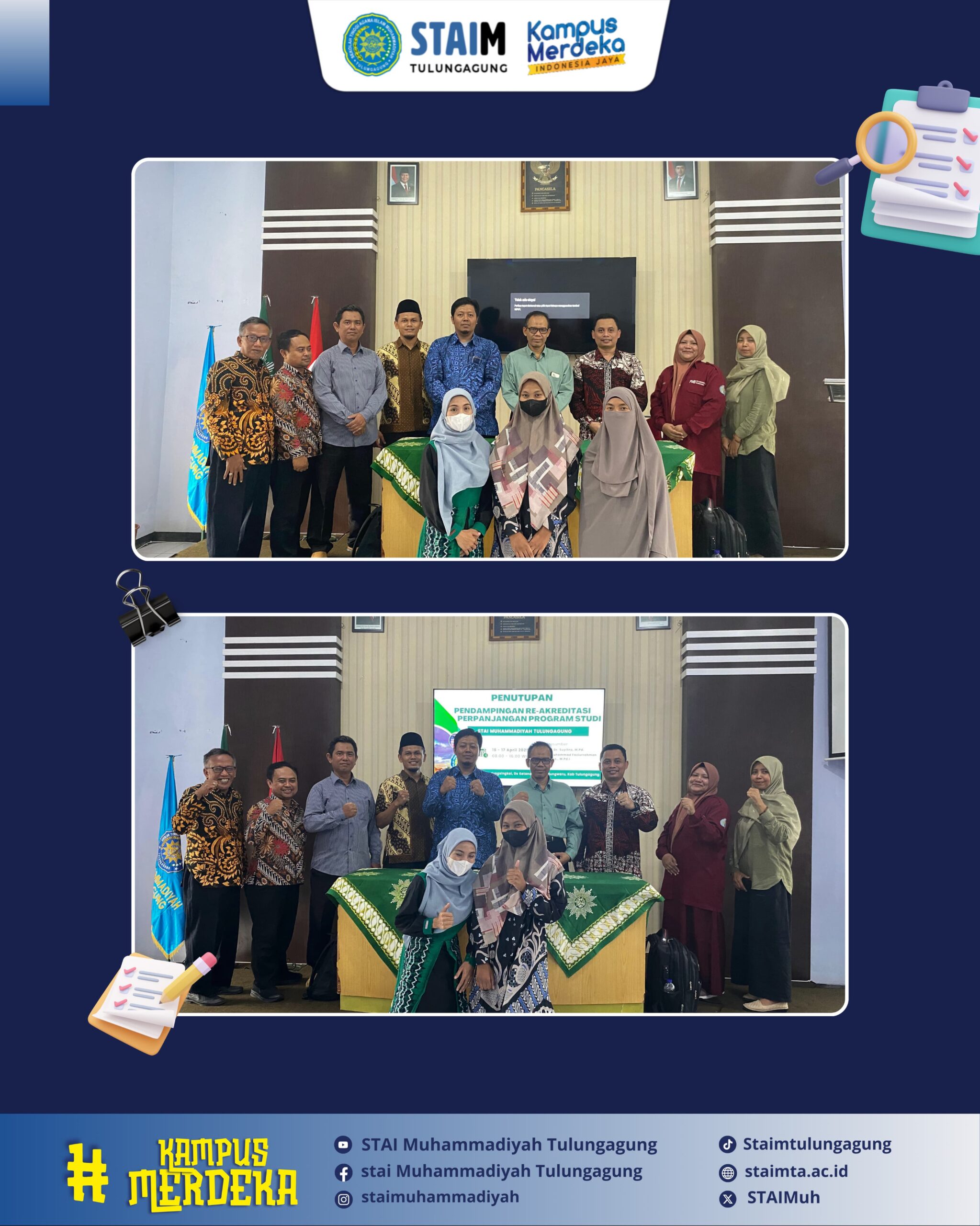 STAIM Tulungagung Gelar Pendampingan Re-Akreditasi dan Workshop Kurikulum Berbasis OBE untuk Prodi PGMI dan PAI