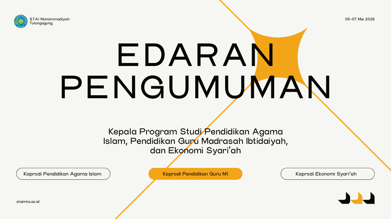 Edaran Pengumuman UTS Kaprodi