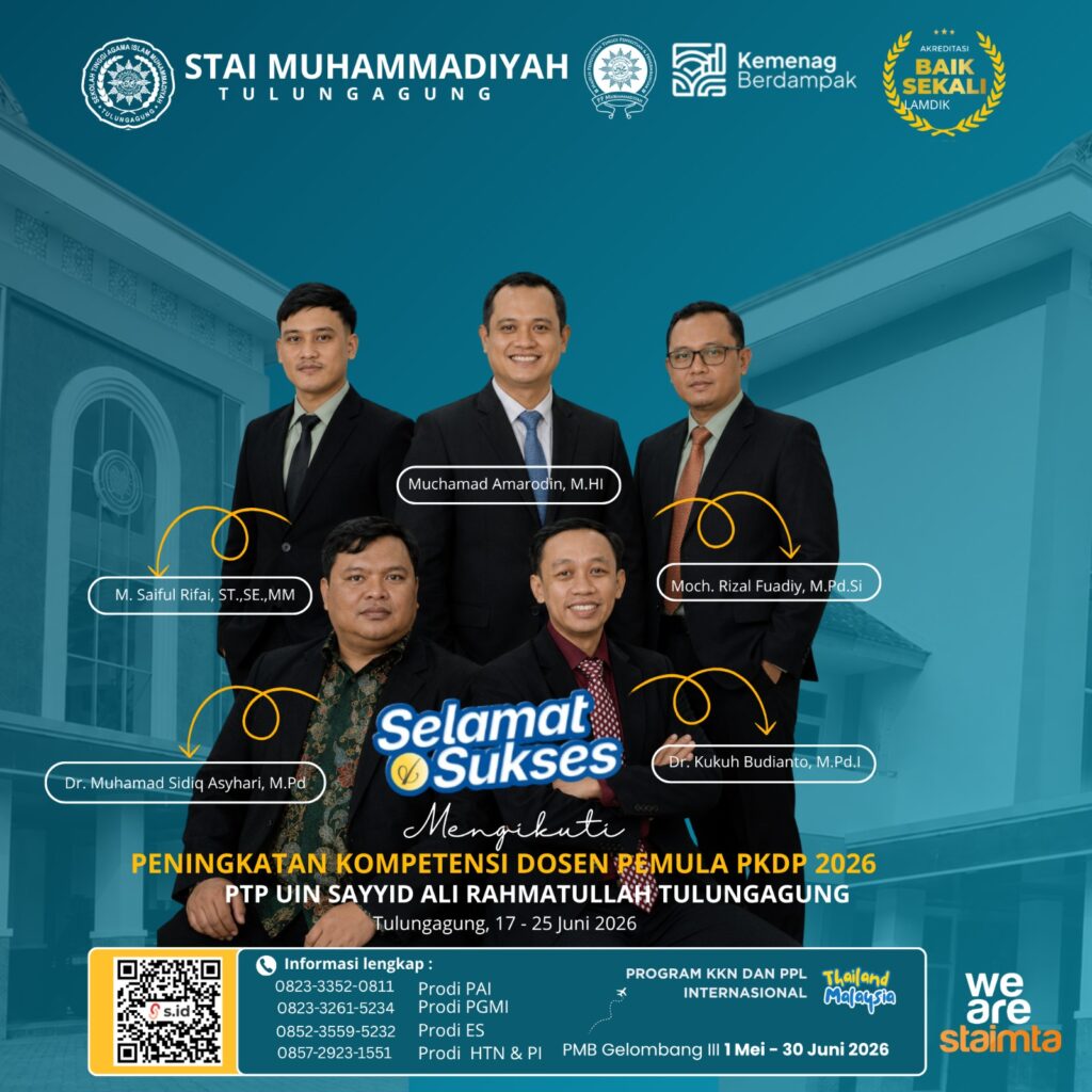 Selamat dan Sukses kepada Dosen STAI Muhammadiyah Tulungagung yang Mengikuti PKDP Tahun 2026